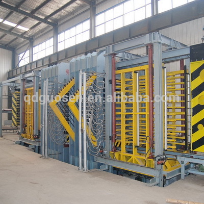 WPC board hydraulic press production line